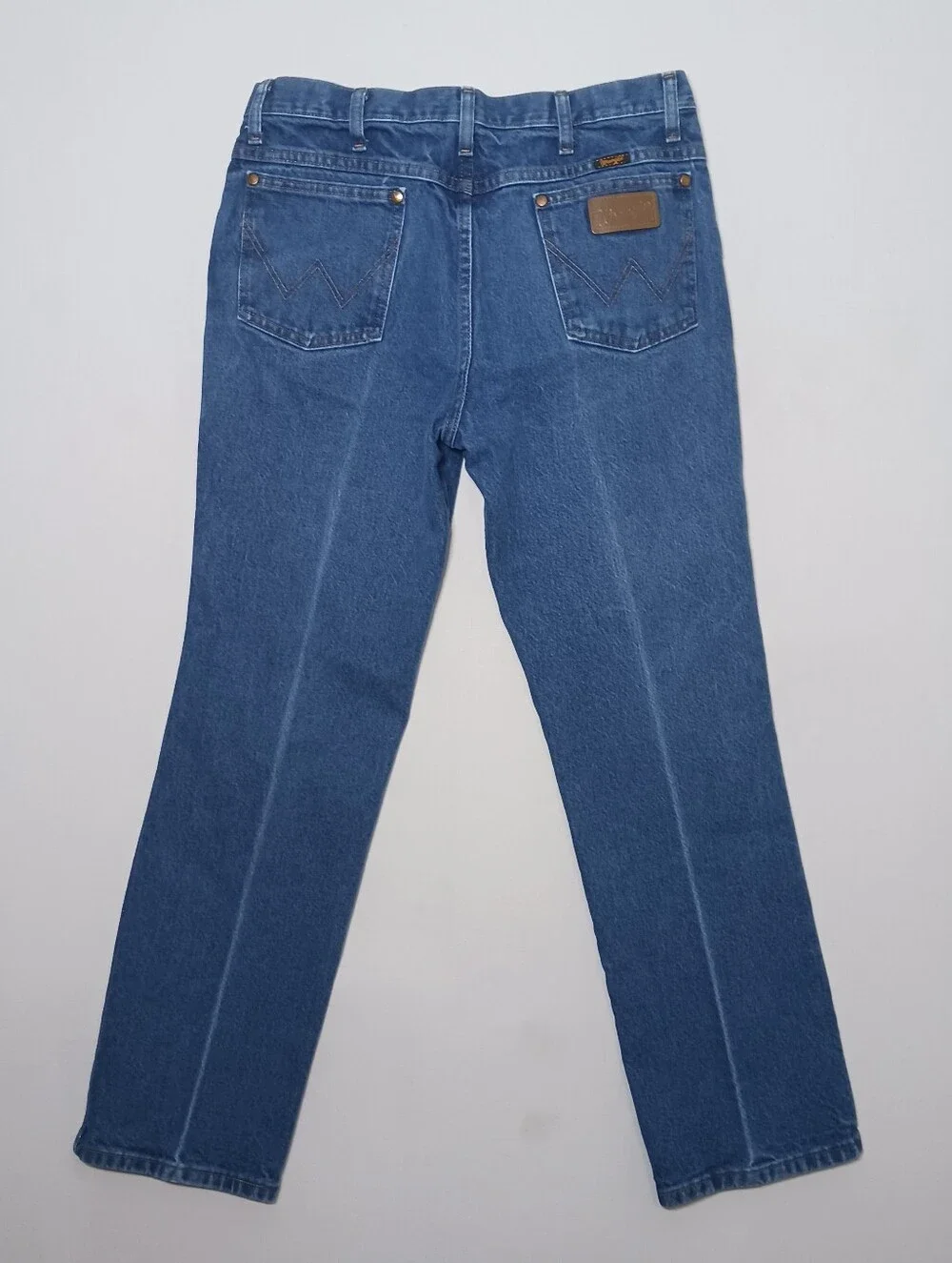 Wrangler Mens Cowboy Cut Prewashed Slim Fit Jeans 32X30 Blue Denim 936PWD